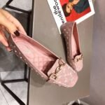 women's ladle shoes spring and autumn European and American shallow-mouth square-toed patent leather flat shoes
