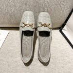 women's ladle shoes spring and autumn European and American shallow-mouth square-toed patent leather flat shoes - Image 9