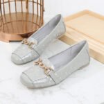 women's ladle shoes spring and autumn European and American shallow-mouth square-toed patent leather flat shoes - Image 7