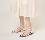 Woven Hollow Flat Toe-Cap Sandals for Women, Summer Outerwear, - Image 11