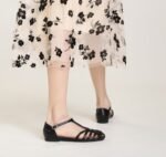 Woven Hollow Flat Toe-Cap Sandals for Women, Summer Outerwear, - Image 9