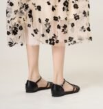 Woven Hollow Flat Toe-Cap Sandals for Women, Summer Outerwear, - Image 7