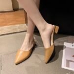 New style women's slippers with pointed toe, Korean style, versatile, trendy, suitable for outdoor wear - Image 7