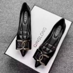 new style, shallow mouth, pointed toe, all-season, versatile, soft sole, plus size, comfortable women's shoes. - Image 2