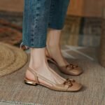 Baotou Soft Leather Sandals Women's Horsebit Buckle 2026 Summer New Retro French Flats Shoes Fairy Shoes - Image 5