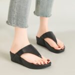 New Style Platform Flip-Flops for Women, Fashionable Casual Beachwear, Non-Slip Soft Sole, Summer Wedge Heel Sandals - Image 6