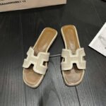 Flat Women's Outdoor H Slippers 2026 Summer New Trendy Chanel-Style Korean Version Internet Celebrity Ins Fashion Slide Sandals for Women - Image 8