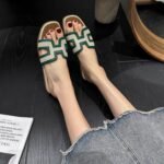 Flat Women's Outdoor H Slippers 2026 Summer New Trendy Chanel-Style Korean Version Internet Celebrity Ins Fashion Slide Sandals for Women - Image 4