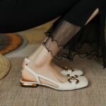 Baotou Soft Leather Sandals Women's Horsebit Buckle 2026 Summer New Retro French Flats Shoes Fairy Shoes - Image 8