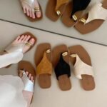 Flat-Soled Elegant Sandals for Women's Outer Wear Summer 2026 New French Fashion Casual Slip-On Holiday Beach Sandals - Image 7
