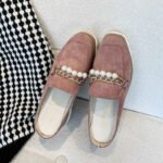 Baotou Half-Slip Heelless Thick-Soled Wedge Two-Color Sole Large Size Sandals - Image 7