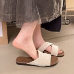 Unique Designer Round-Toe Open-Toe Flat Sandals for Women - Image 7