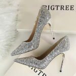 34 Size silver colour heel - Image 3