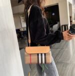 Korean Style Single Shoulder Crossbody Small Square Bag Underarm Bag Canvas Plaid New Model - Image 4