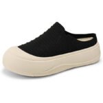 36-41 shallow-mouth height-increasing shoes, simple soft-soled half-support - Image 3