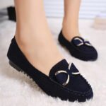 35 Size women’s black work flat shoes - Image 3