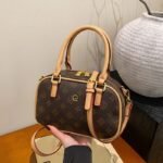 Early Autumn New Printed Boston Portable Elegant Women's Shoulder Crossbody Bag