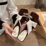 French-Style Exquisite Sandals for Women, Summer 2026 New Model, Trendy Pigeon Egg Rhinestones, Suitable for Wearing with Dresses, High Heels - Image 3