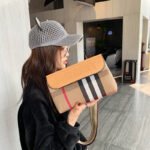 Korean Style Single Shoulder Crossbody Small Square Bag Underarm Bag Canvas Plaid New Model - Image 5