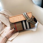 Korean Style Single Shoulder Crossbody Small Square Bag Underarm Bag Canvas Plaid New Model - Image 2