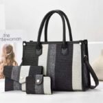 New Contrast Canvas All-match Fashion Women's Bag High-end Sense Cross-border Large Capacity Shoulder Bag Crossbody Handbag - Image 4