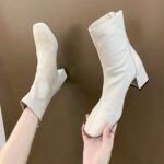 39 SIZE women’s thick heel medium heel boots women