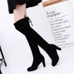 39 SIZE European and American over-the-knee boots high heels women’s boots large size foreign trade boots - Image 4