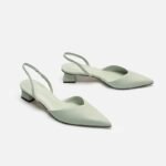 38 SIZE Simple Pointed Toe Square Heel Sandals Women’s High Heel Strap Fashion Women’s Shoes