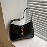 2026 New High-End Women's Handbag, Patent Leather Bag, Mirror Surface Baguette Bag, Women's Underarm Bag, Casual Women's Bag - Image 3