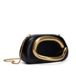 Z,A,R,A Round Box Clutch Evening Bag Mini Small Bag Retro Metal Handle Chain Shoulder Bag Portable - Image 2