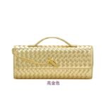 Cross-border Hot-selling Handmade Soft Leather Bagel Bag Horizontal Square Organ Bag Solid Color Foreign Trade Portable Crossbody Women's Bag - Image 21