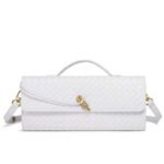 Cross-border Hot-selling Handmade Soft Leather Bagel Bag Horizontal Square Organ Bag Solid Color Foreign Trade Portable Crossbody Women's Bag - Image 20