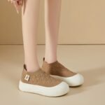 39 SIZE BROWN Women’s shoe stylish sole, comfortable slip-on casual shoes - Image 2