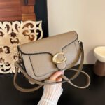 Cross-Border Fashion Classic Lychee Pattern Underarm Dionysus Bag, Stylish Versatile Crossbody Bag, Trendy Color-Blocking Design Shoulder Bag