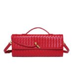 Cross-border Hot-selling Handmade Soft Leather Bagel Bag Horizontal Square Organ Bag Solid Color Foreign Trade Portable Crossbody Women's Bag - Image 19