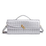 Cross-border Hot-selling Handmade Soft Leather Bagel Bag Horizontal Square Organ Bag Solid Color Foreign Trade Portable Crossbody Women's Bag - Image 16