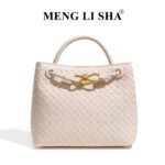 High-End New Style Women's Bag, Casual Hand-Woven Bag, Fashionable Shoulder Crossbody Tote Bag, Trendy Versatile Handbag - Image 3