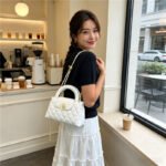 Chanel-Style Light Luxury Handbag, High-End Fashion Chain Bag, Quilted Versatile Trendy Shoulder Crossbody Bag - Image 9