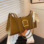 High-End Niche Design Women's Bag 2026 New Spring Versatile Fashion Shoulder Underarm Bag Trending Baguette Bag - Image 5