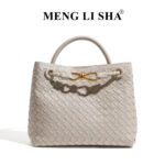 High-End New Style Women's Bag, Casual Hand-Woven Bag, Fashionable Shoulder Crossbody Tote Bag, Trendy Versatile Handbag - Image 7