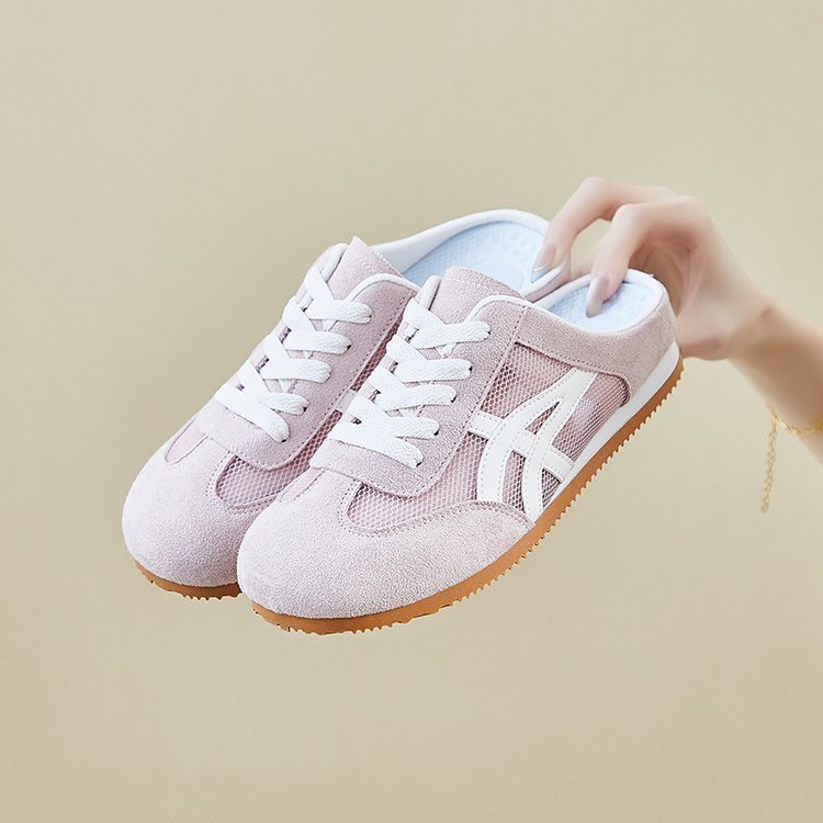 O1CN01tb52pU1nfdilltw5x_!!2675725117-0-cib 39 SIZE PINK new mesh breathable thick sole casual women’s shoes slip-on slippers - Image 1