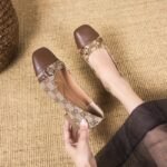 40 SIZE New Entry Light Luxury Retro Thick Heeled Four Seasons Single-layer Shoes Mary Jane Women’s Shoes