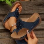 37 SIZE casual breathable flower sandals slippers for outdoor beach vacation - Image 2