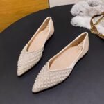 38 SIZE French pointed toe shoes women’s