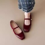 37 SIZE French Mary Jane flat shoes for women - Image 4