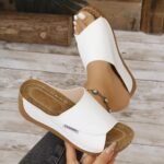 38-40 SIZE lightweight casual breathable sandals wedge heel thick bottom outdoor slippers - Image 2