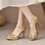 37 SIZE temperament open-toe sexy fairy style high heels