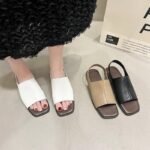 Women's cross-border sandals, new summer style, soft flat sole, retro fashion, versatile Korean style, genuine soft leather sandals, export. - Image 9